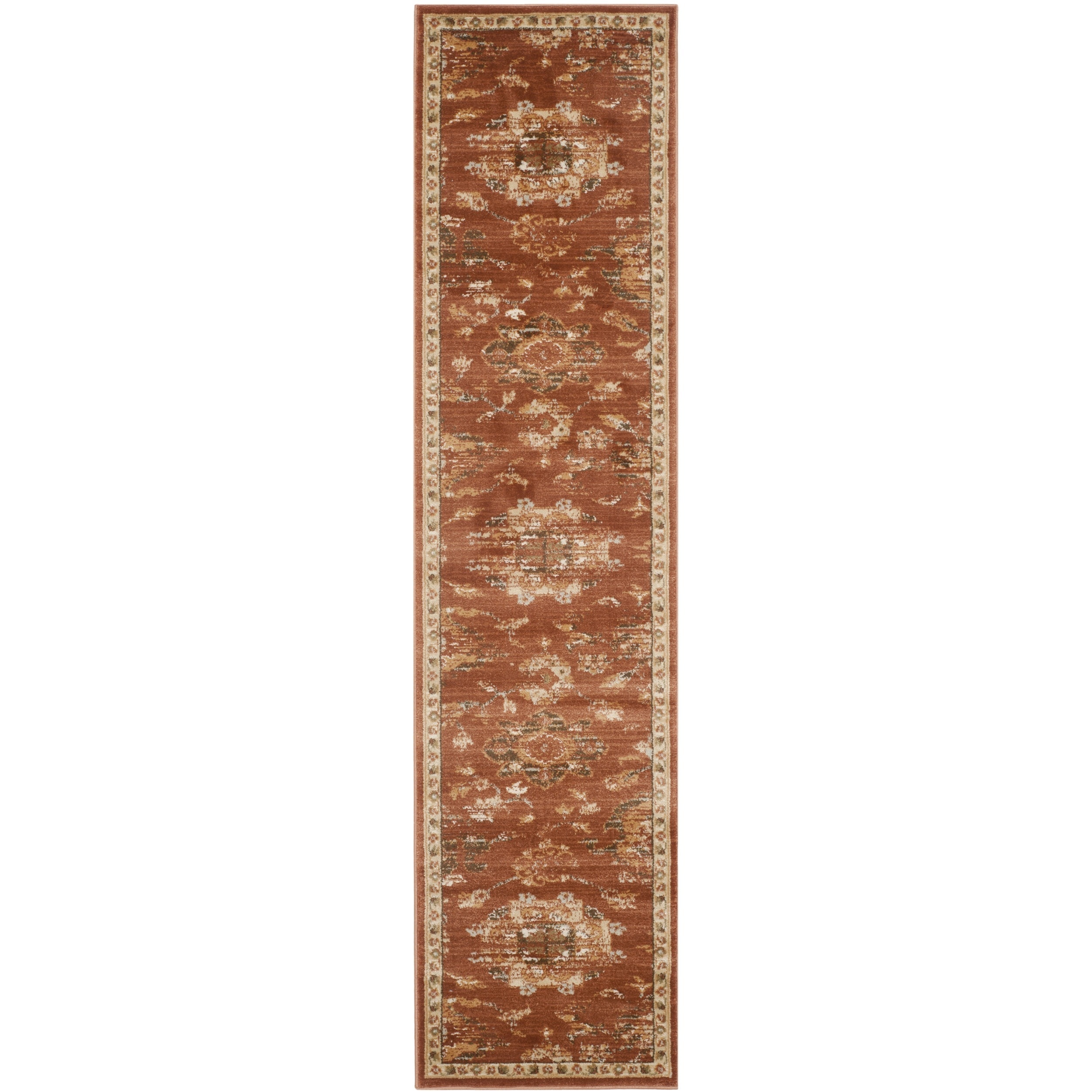 Safavieh Florenteen Rust/ Ivory Rug (2 X 8)