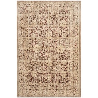 Infinity Collection Red Area Rug (5'3 Round) - 13948417 - Overstock.com ...