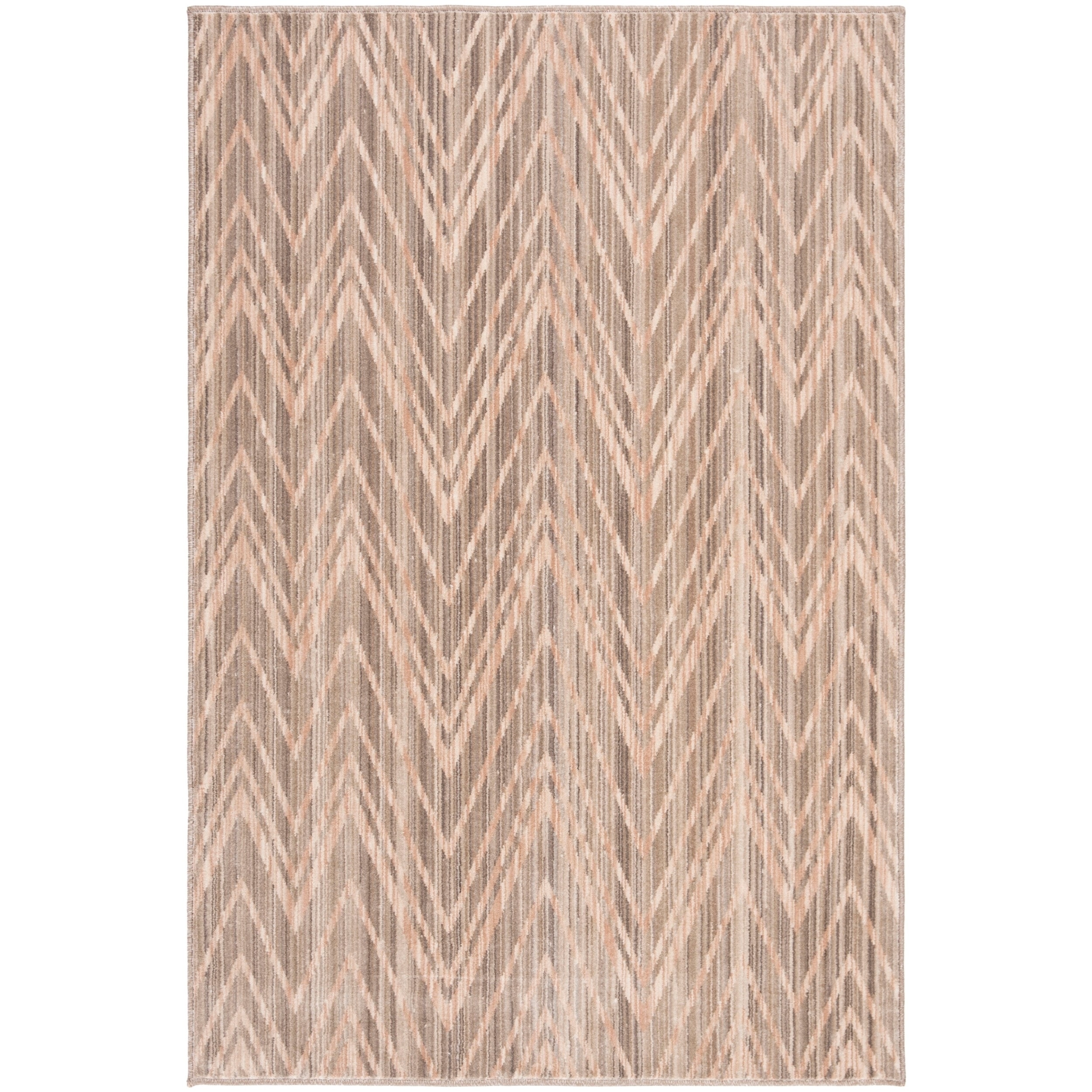 Safavieh Infinity Taupe/ Beige Polyester Rug (51 X 76)