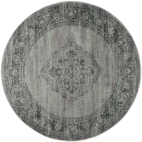 Shop Safavieh Vintage Oriental Light Blue Distressed Silky Viscose Rug