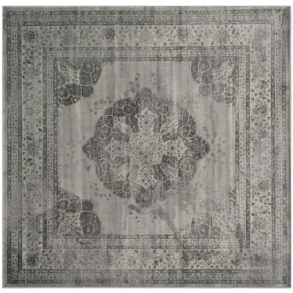 Shop Safavieh Vintage Grey/ Multi Distressed Silky Viscose Rug 6