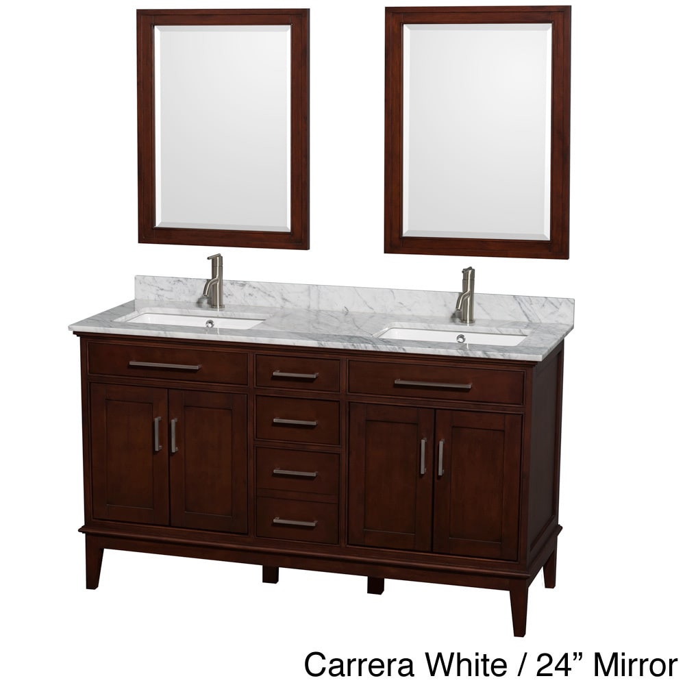 Hatton Dark Chestnut 60 inch Double Vanity