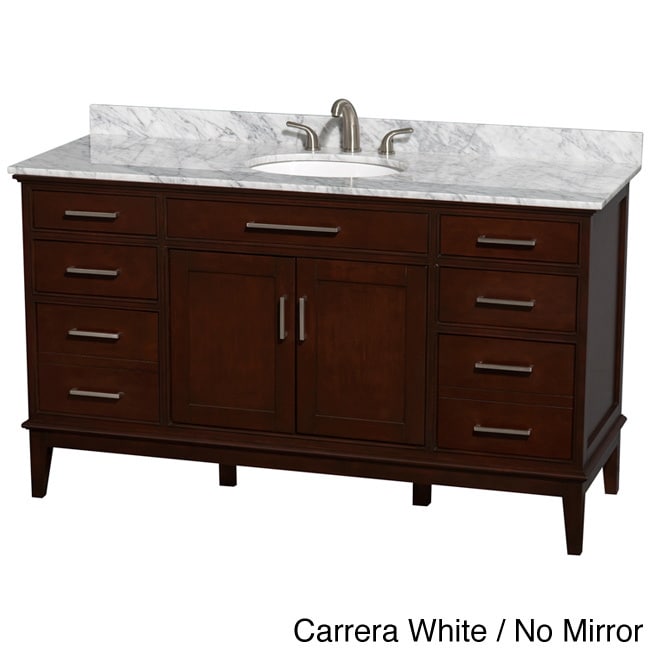 Wyndham Collection Hatton Dark Chestnut 60 inch Single Vanity Brown Size Single Vanities