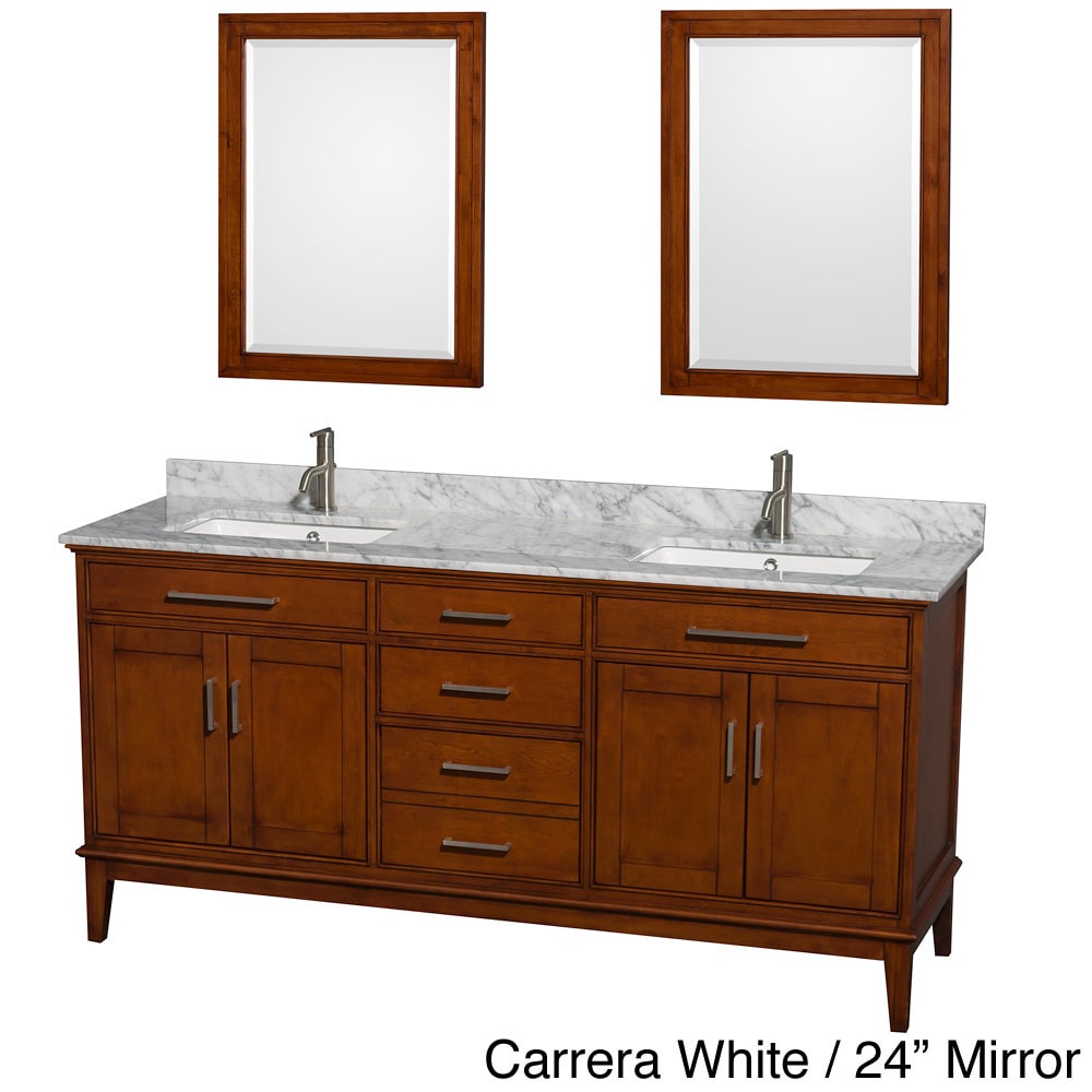 Hatton Light Chestnut 72 inch Double Vanity