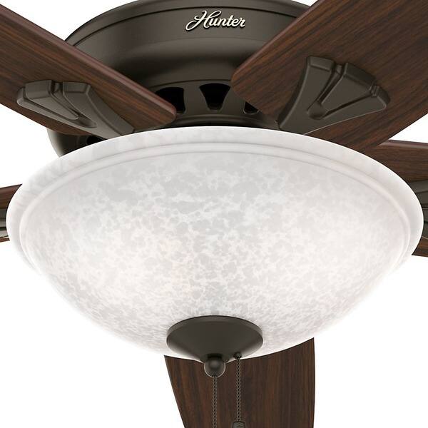 Hunter 70 Inch Stockbridge New Bronze Fan With Five Walnut Hunter 70 Inch Stockbridge New Bronze