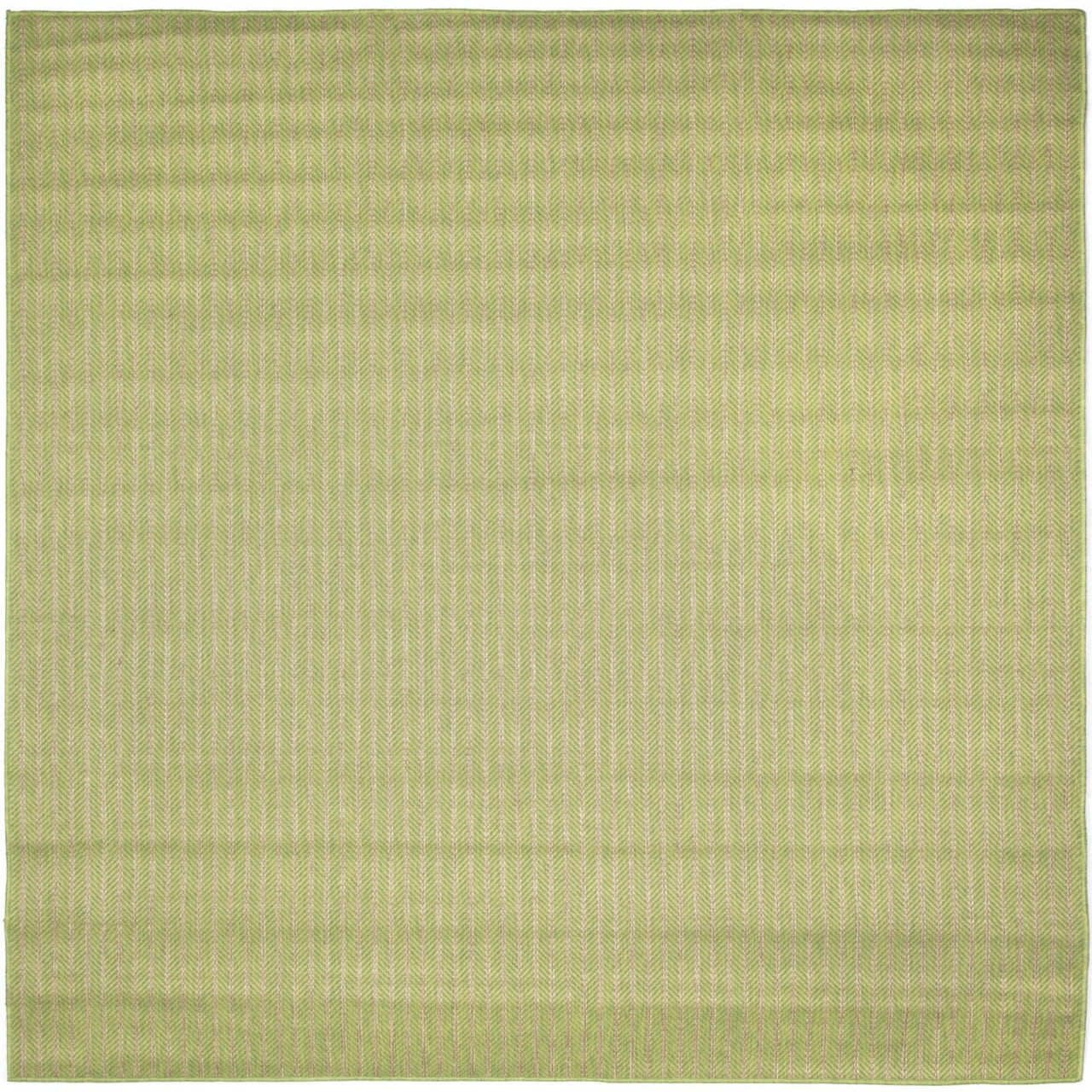 Vertical Green Stripe Outdoor Rug (710 Square)