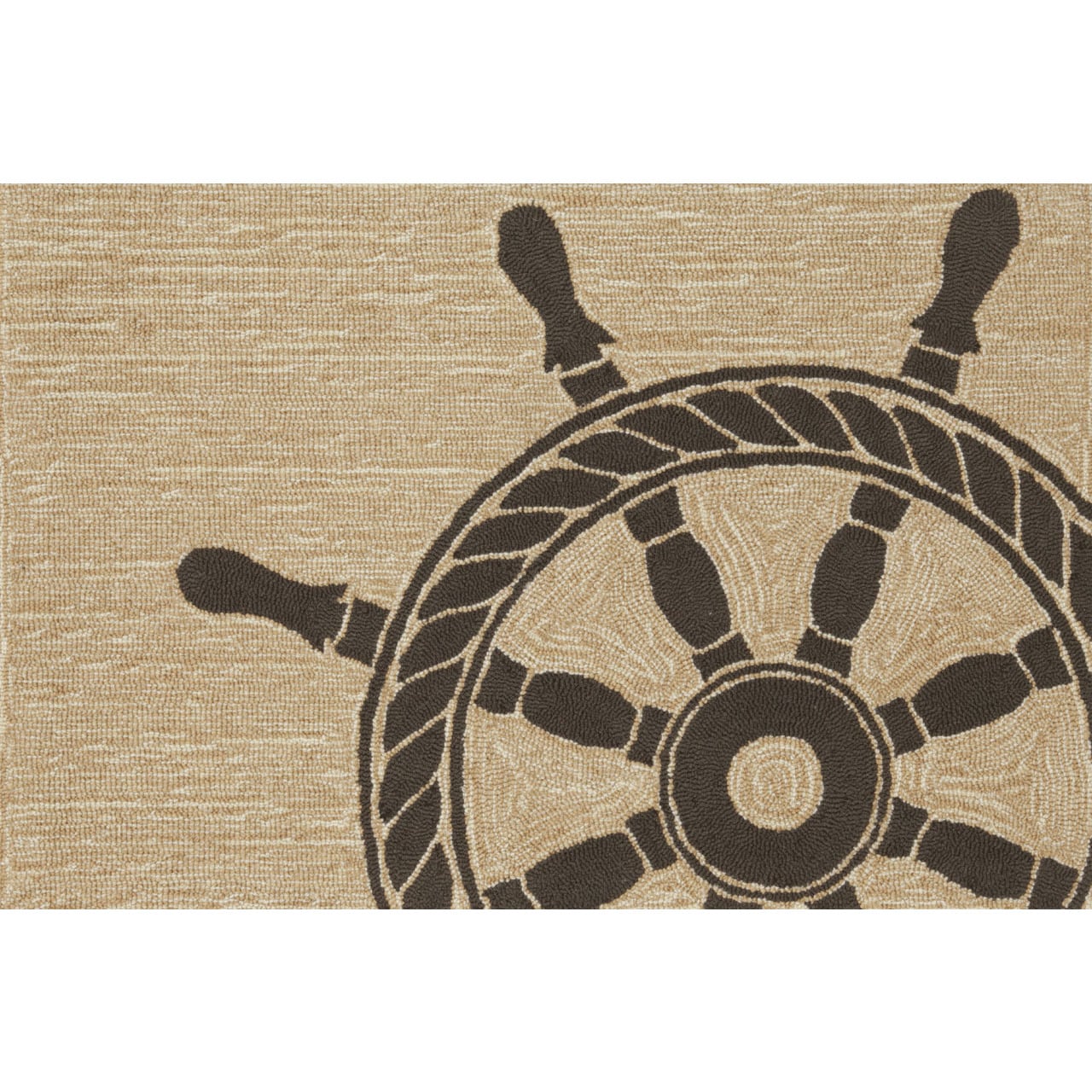 Steer Home Beige/ Black Outdoor Rug (26 X 4)