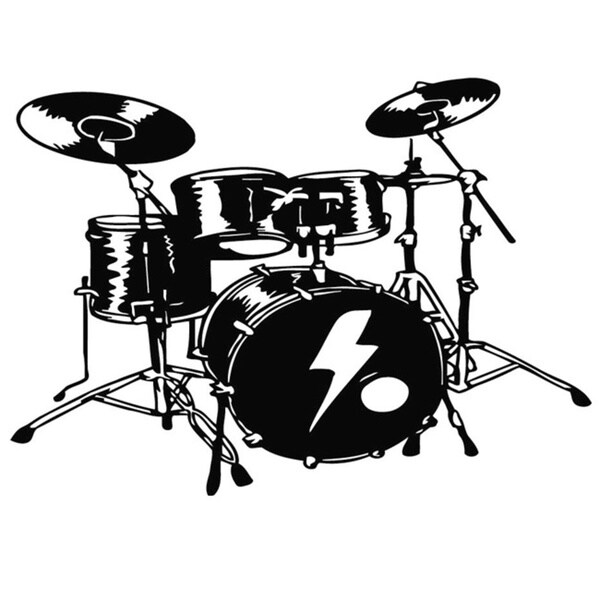 Shop Drum Set Music Vinyl Wall Art Free Shipping On Orders Over 45