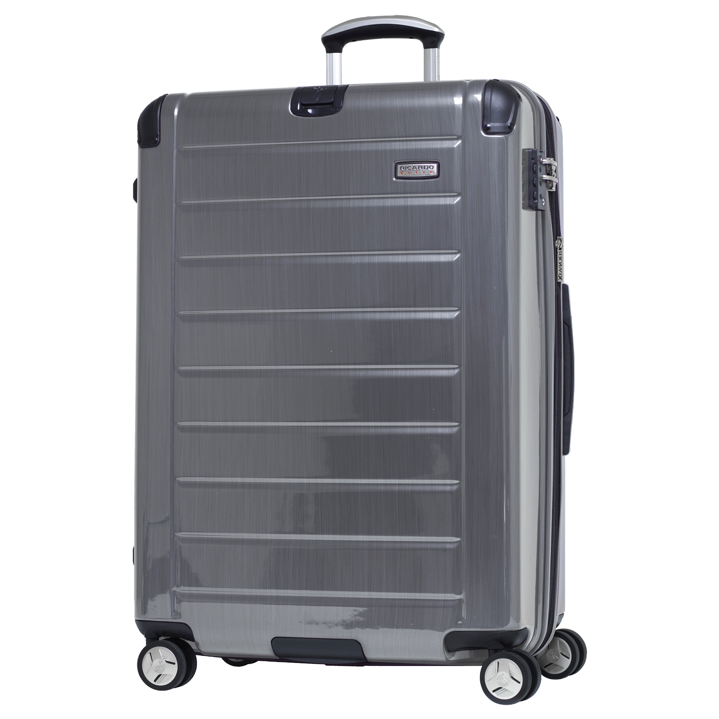 Ricardo Beverly Hills Roxbury 2.0 Brushed Silver 29 inch 4 wheel Spinner Upright Suitcase