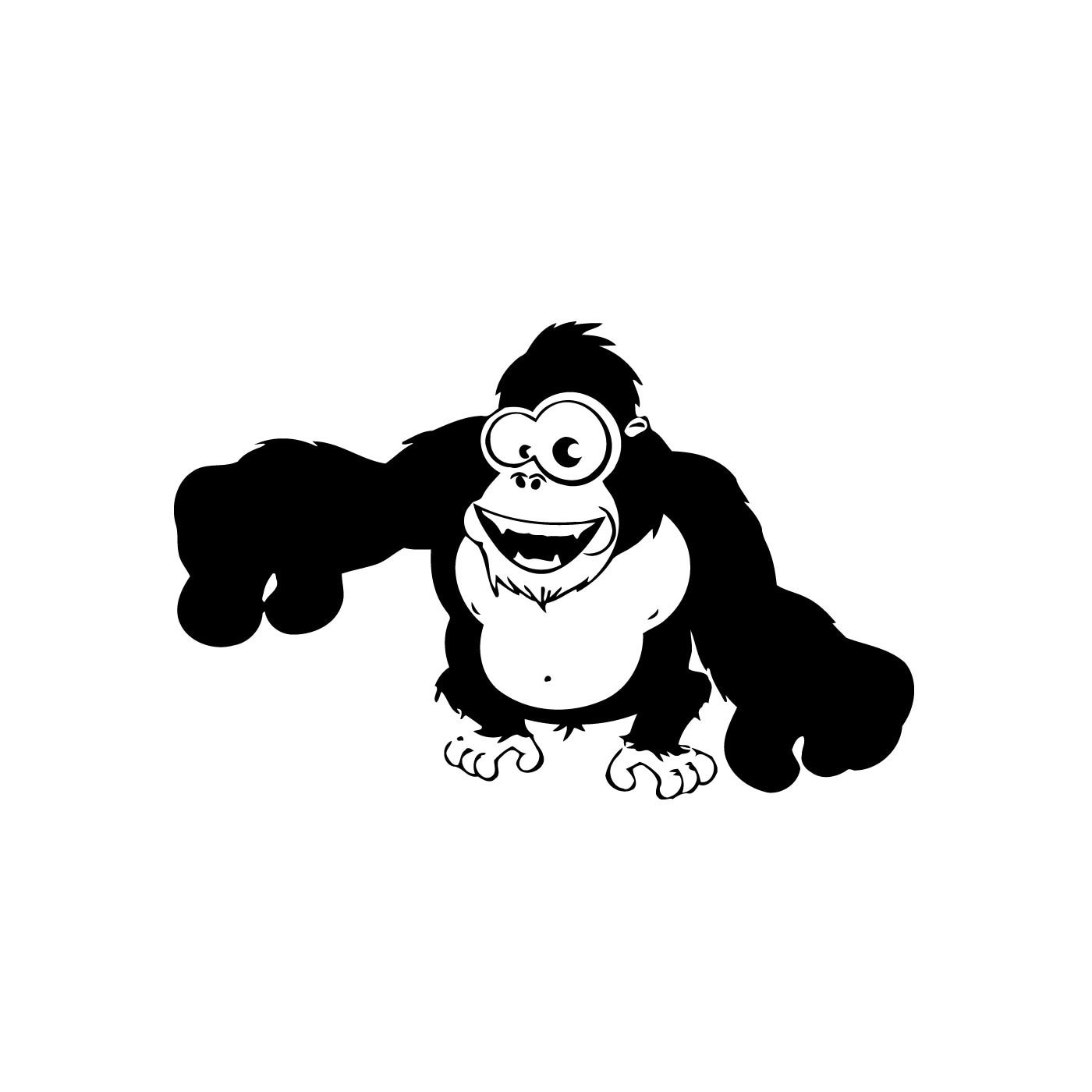 Cool Gorilla Decal, Gorilla Sticker, Gorilla Wall Art, Gorilla Wall Decor -  Bed Bath & Beyond - 33279214