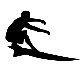 Shop Surfer on Board Vinyl Wall Art - Free Shipping On Orders Over $45 ...