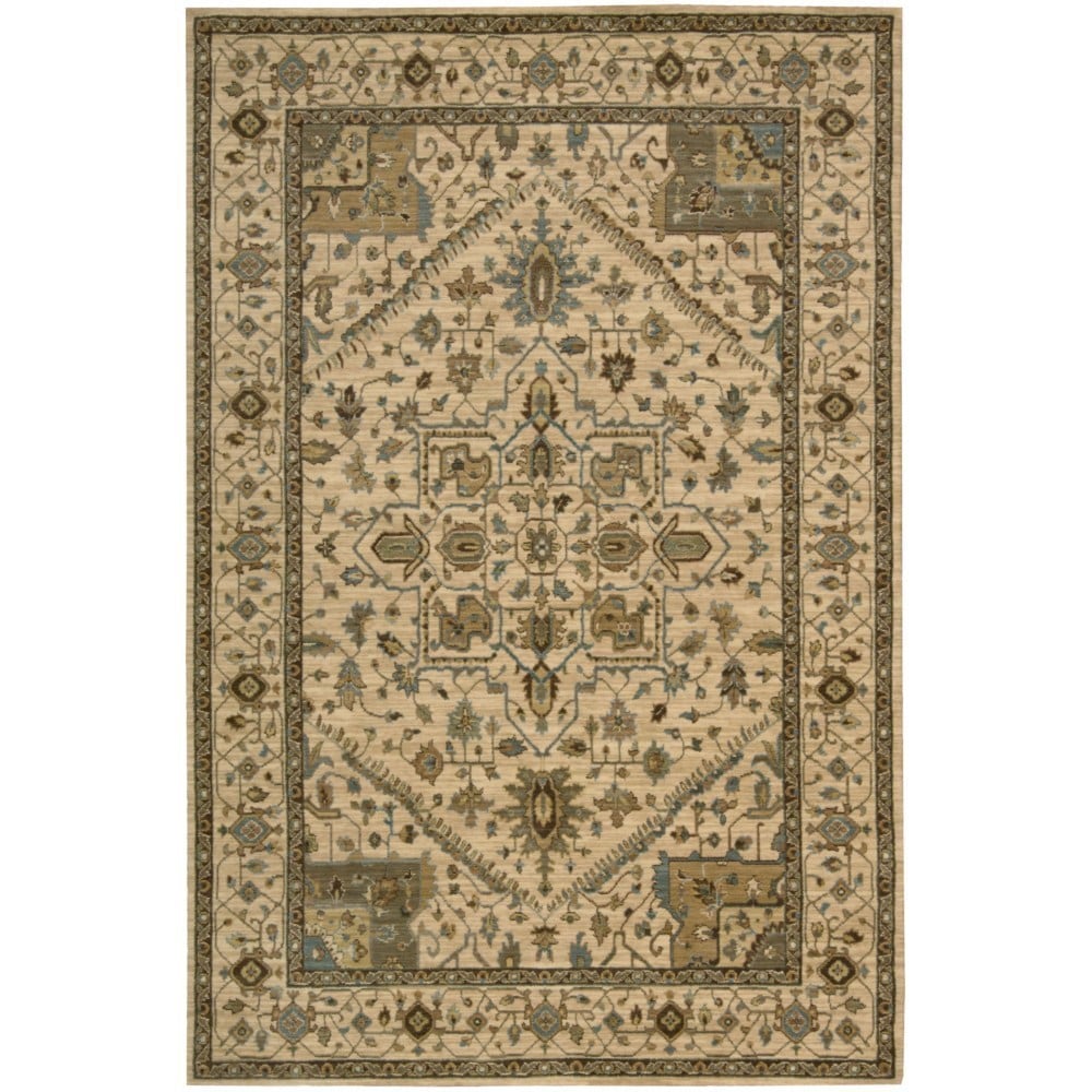 Nourison Living Treasures Beige Rug (19 X 29)