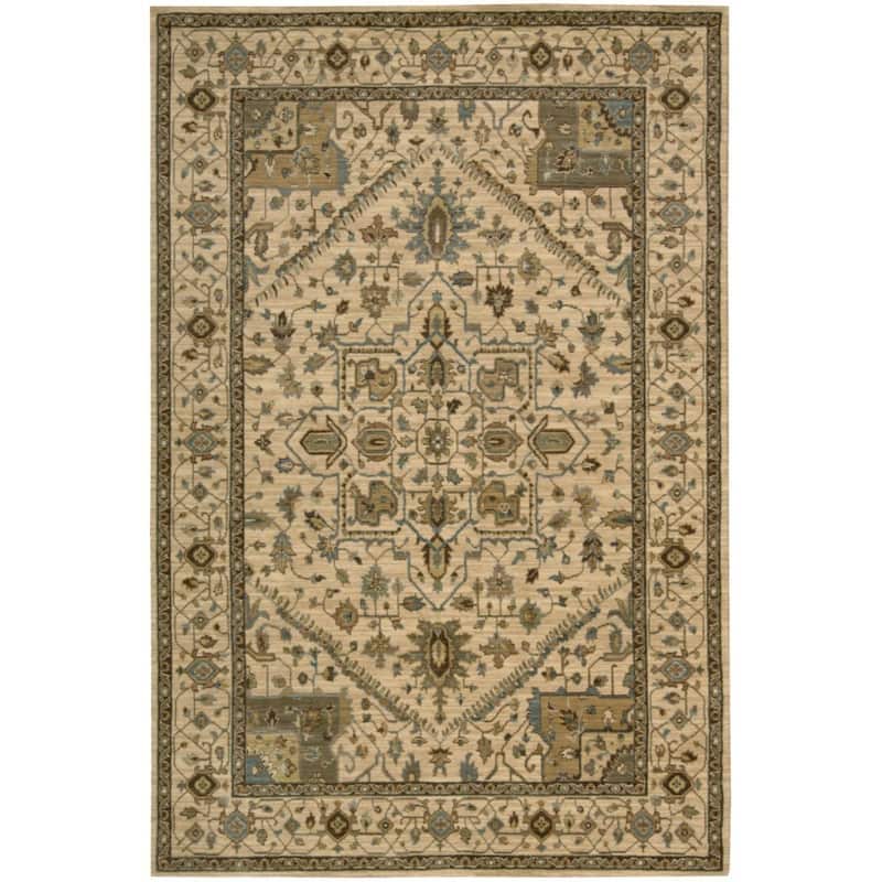 Nourison Living Treasures Area Rug - 1' 9" x 2' 9" - Beige - Runner/Rectangle