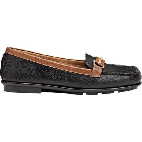 Women's A2 by Aerosoles Nu World Loafer Black Combo Faux Leather - Free ...