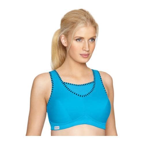 Womens Glamorise Sport No Bounce Cami Bra Blue   17449487  