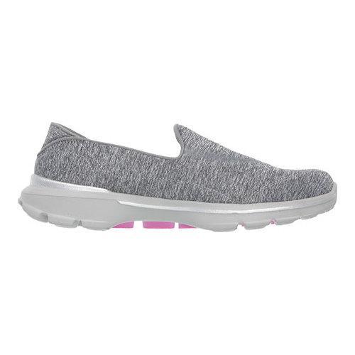 Womens Skechers GOwalk 3 Balance Slip On Gray   17468810  