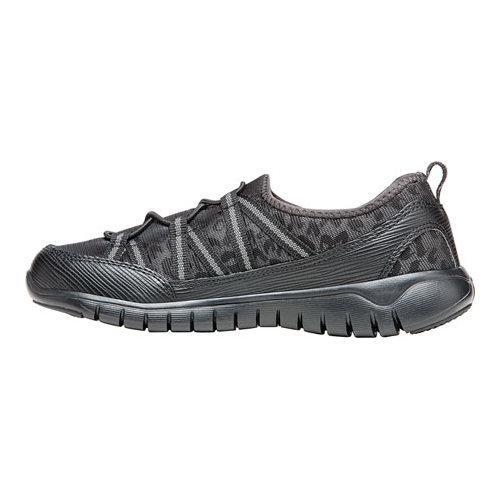 Womens Propet TravelLite Ghillie Sneaker Black Leopard Mesh/Neoprene