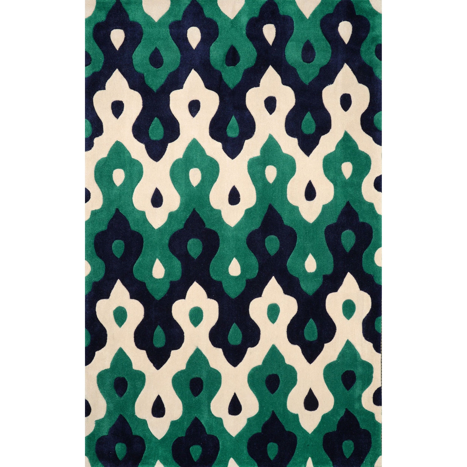 Nuloom Hand tufted Synthetics Green Rug (5 X 8)