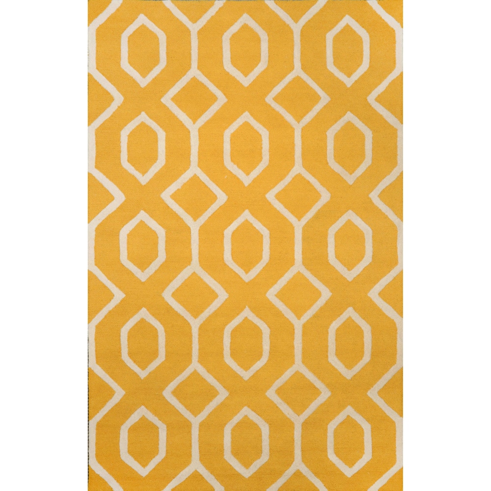 Nuloom Hand looped Wool Gold Rug (5 X 8)