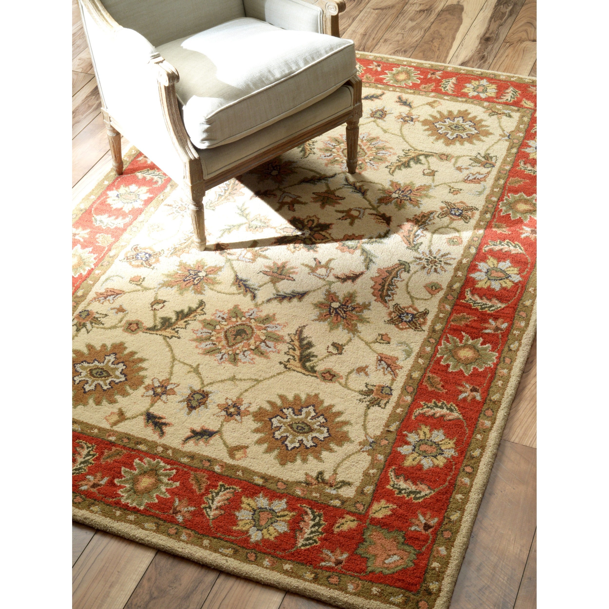 Nuloom Hand tufted Wool Beige Rug (5 X 8)