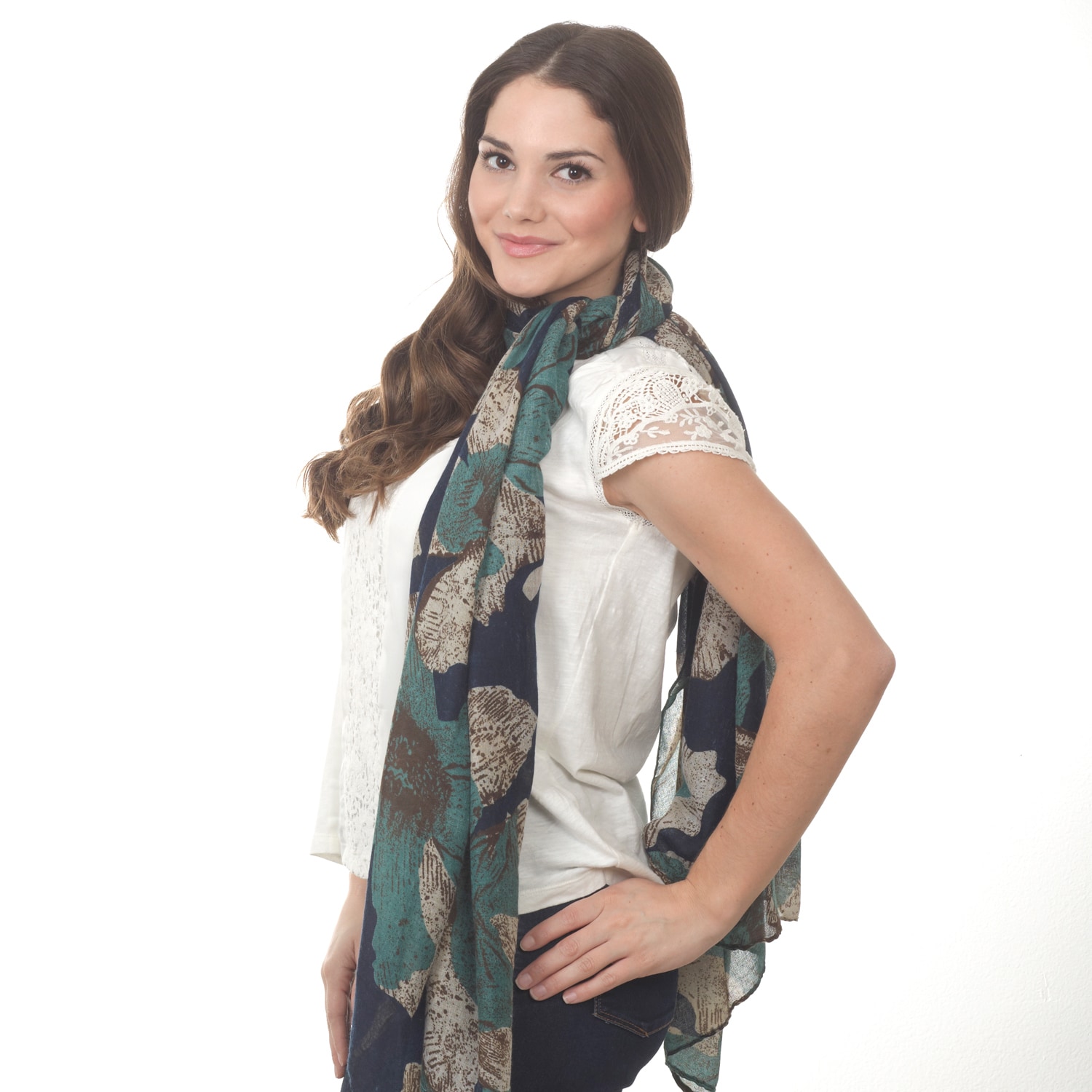 Floral Design Scarf