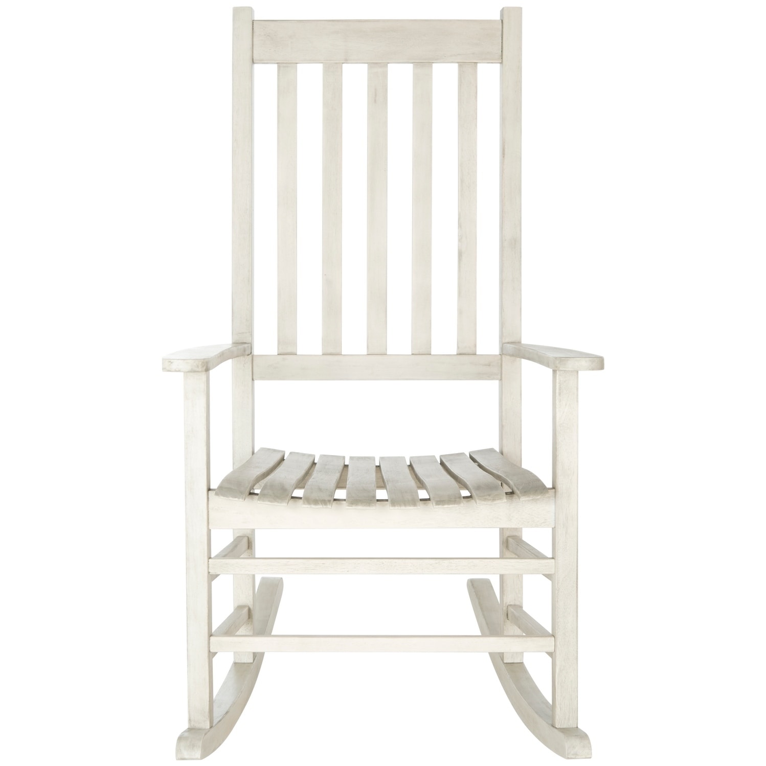 white wood rocker