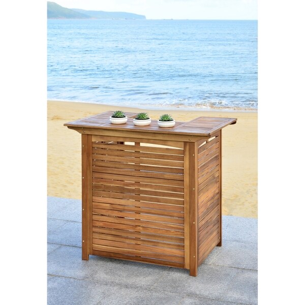 Safavieh Monterey Brown Acacia Bar Table