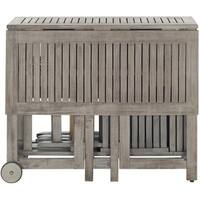Safavieh Arvin Grey Wash Acacia Wood 5-piece Outdoor Dining Table Set