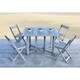 Safavieh Arvin Grey Wash Acacia Wood 5-piece Outdoor Dining Table Set - Thumbnail 0