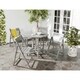 Safavieh Kerman Grey Wash Acacia Wood 5-piece Outdoor Dining Table Set - Thumbnail 0