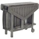 Safavieh Kerman Grey Wash Acacia Wood 5-piece Outdoor Dining Table Set - Thumbnail 9