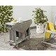Safavieh Kerman Grey Wash Acacia Wood 5-piece Outdoor Dining Table Set - Thumbnail 8