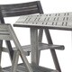 Safavieh Kerman Grey Wash Acacia Wood 5-piece Outdoor Dining Table Set - Thumbnail 5