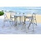 Safavieh Kerman Grey Wash Acacia Wood 5-piece Outdoor Dining Table Set - Thumbnail 2