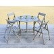 Safavieh Kerman Grey Wash Acacia Wood 5-piece Outdoor Dining Table Set - Thumbnail 3