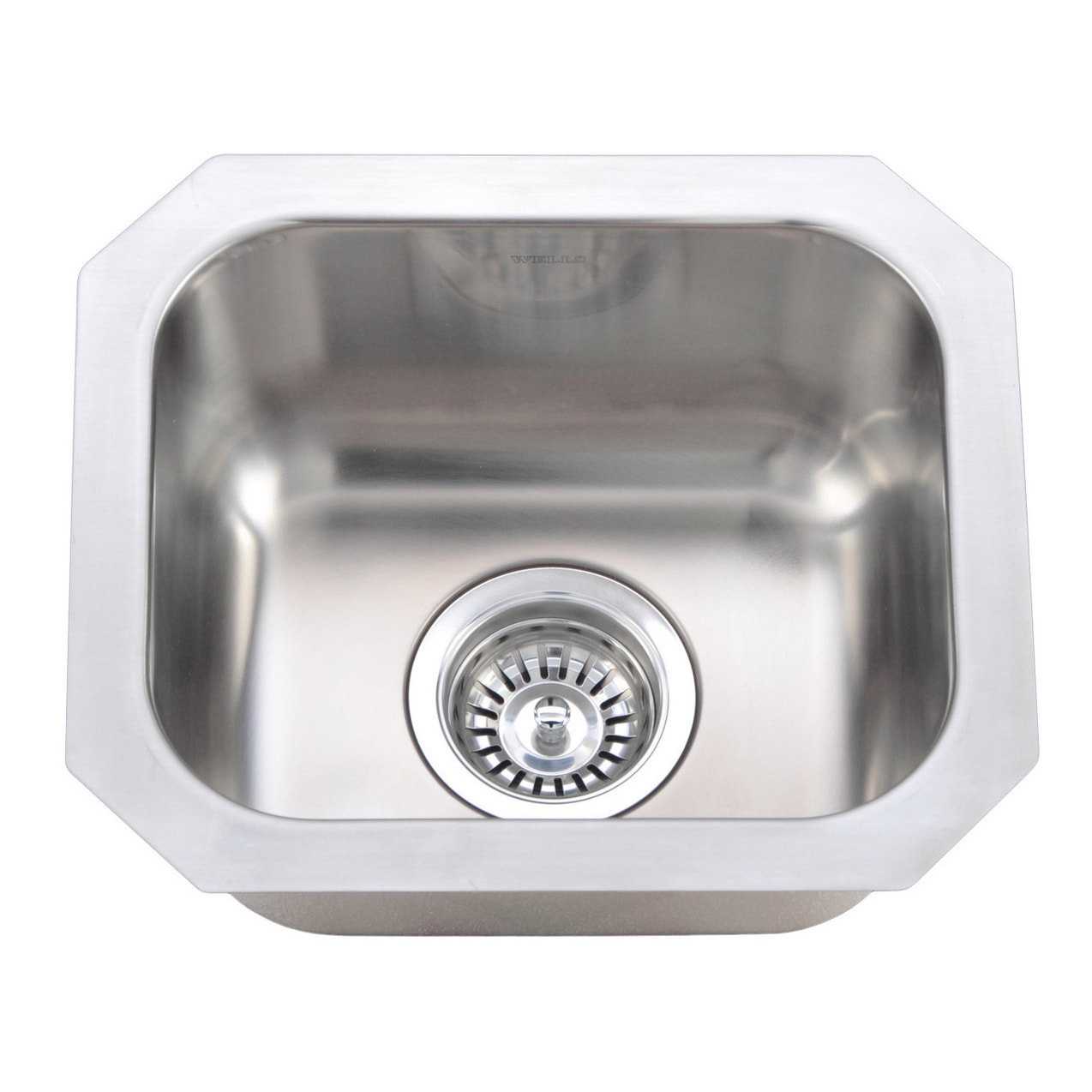 Wells Sinkware 18 Gauge Single Undermount Bowl Stainless Steel Kitchen Sink