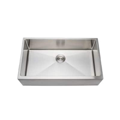 Wells Sinkware 33-inch 16-gauge Undermount Farmhouse Apron Front Single ...