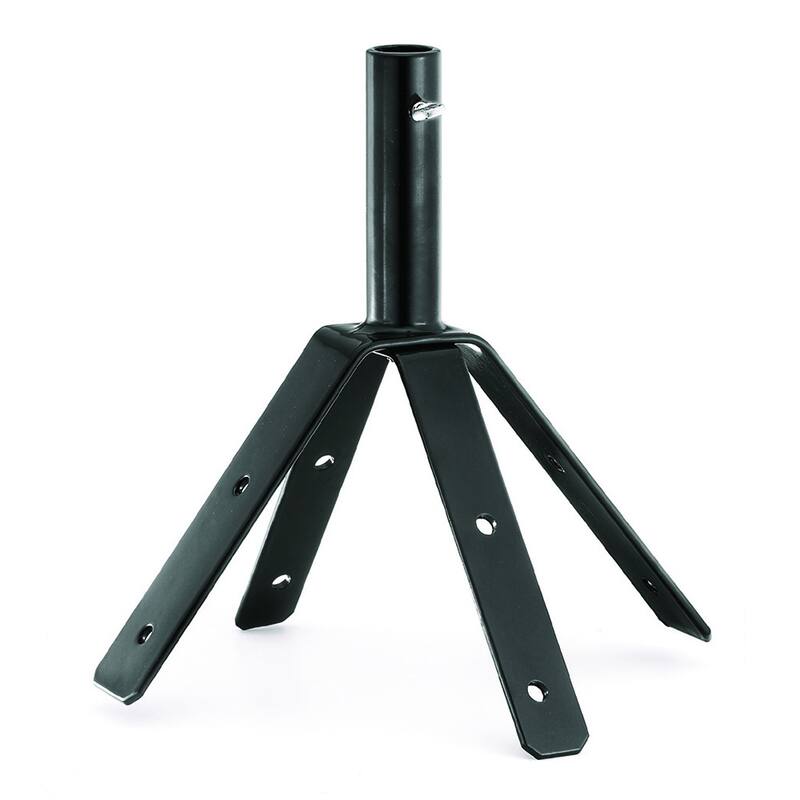 Steel 4-sided Weathervane Roof Mount - Metal - Black