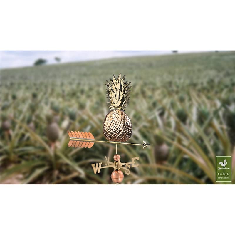 Pineapple Pure Copper Weathervane by Good Directions