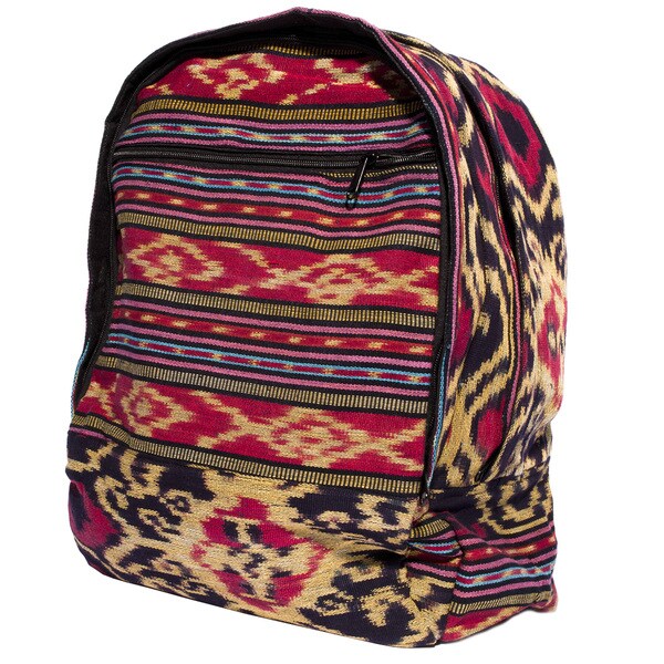Shop Handmade Bohochic Ikat Backpack (Indonesia) Free Shipping On