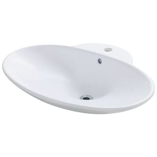 Polaris Sinks P062VW White Porcelain Vessel Sink