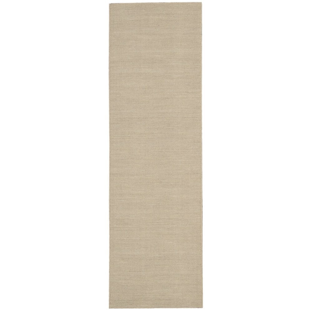 Calvin Klein Hand loomed Plateau Madder Cotton/ Wool Rug (23 X 8)