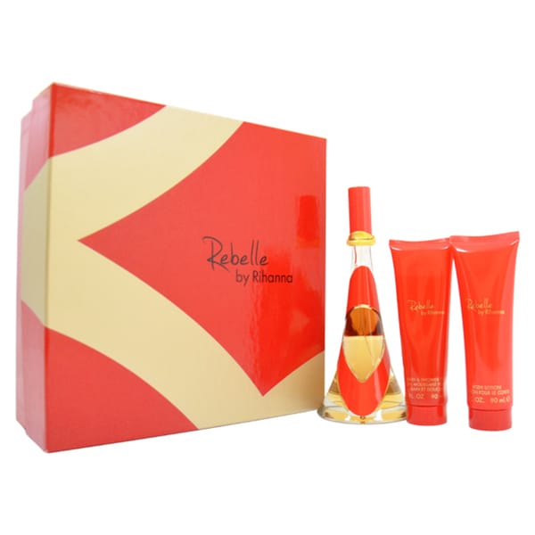 Rihanna Rebelle Womens 3 piece Gift Set