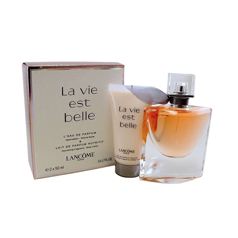 La Vie Est Belle by Lancome for Women - 2 Pc Gift Set 1.7oz Leau De Parfum Natural Spray, 1.7oz Body Lotion
