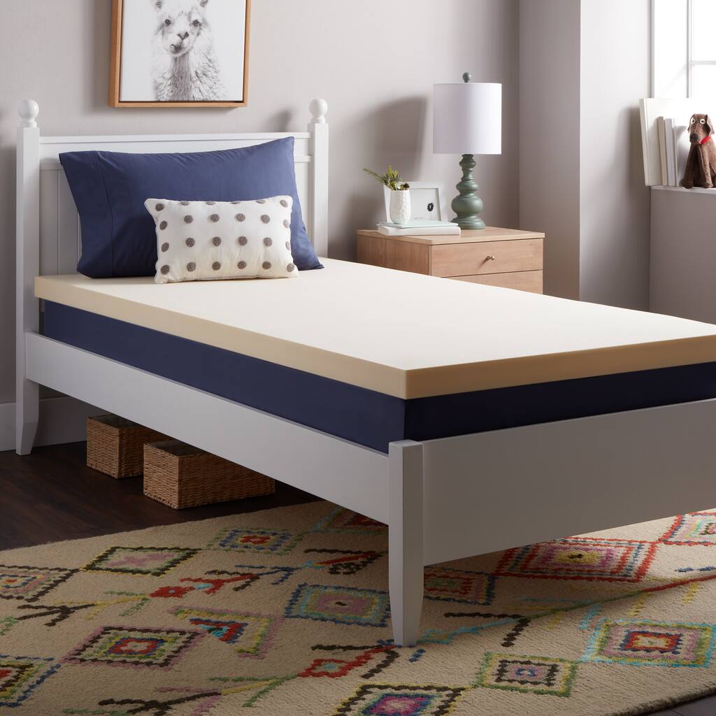 Select Luxury Reversible 2-inch Bunk Bed Memory Foam Mattress Topper