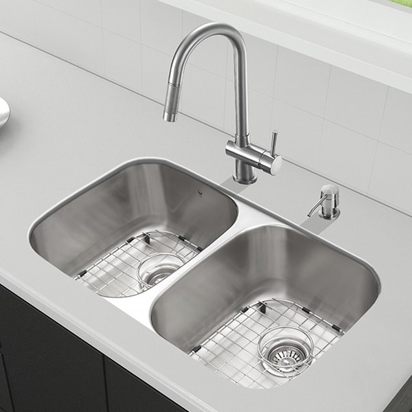 KRAUS Nola Single-Handle Kitchen Faucet with Concealed Pull Down Dual ...