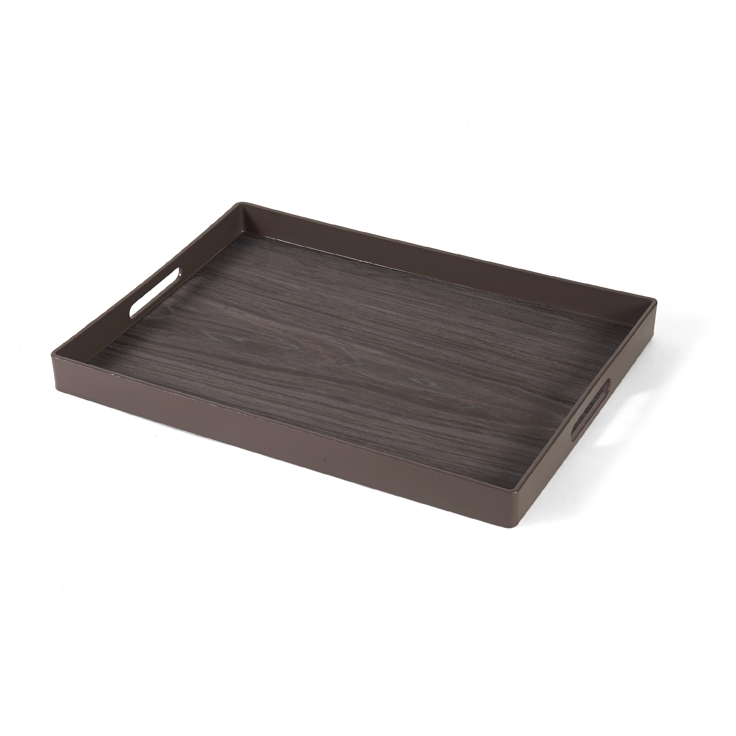 Pfaltzgraff Dark Wood Grain Finish Serving Tray