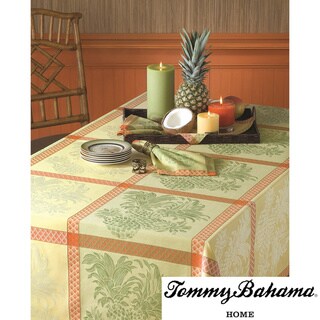Tommy Bahama Cotton Pineapple Jacquard Tablecloth