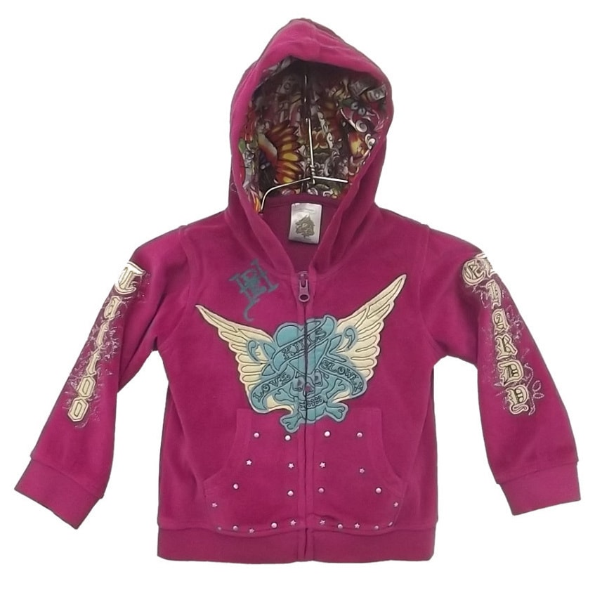 Ed Hardy Baby Berry Zip Hoodie