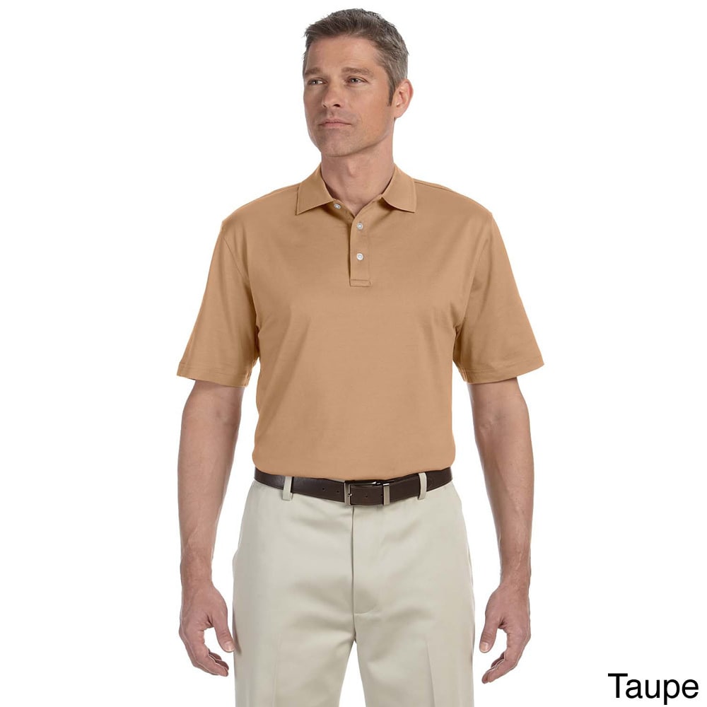 Devon and Jones Mens Executive Club Short Sleeve Polo Tan Size XXL